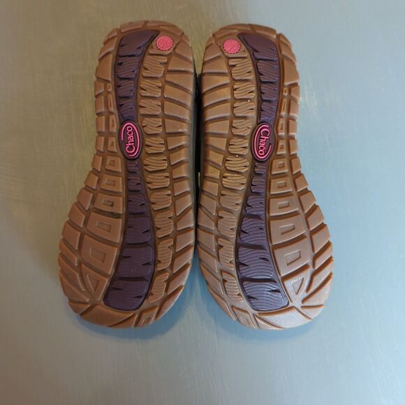 Chaco Odyssey Junior Kids Youth 3 Navy Blue Pink Hiking Sandal Shoes Outdoor - Picture 6 of 7